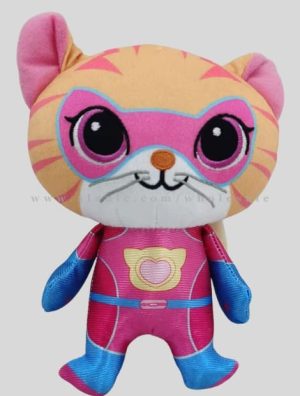 dark pink super cat soft toy manufacturer