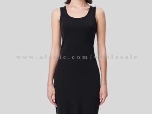 black round neck tank dress wholesaler