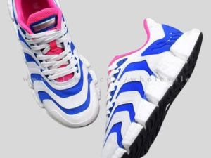 white & blue designer running shoe vendor