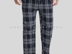 black mens flannel pajama pants vendor