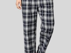 wholesale black & white flannel pajama with lace