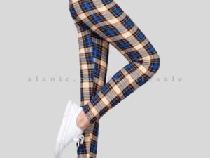 blue comfy flannel leggings in bulk
