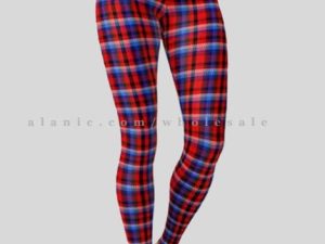 blue red & black flannel leggings wholesaler