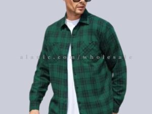dark green mens flannel shirt vendor