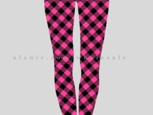 dark pink & black flannel leggings manufacturer