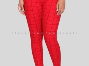 matte red flannel leggings manufacturer