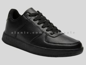 pure black sneakers supplier