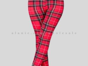 blue red & black flannel leggings wholesaler