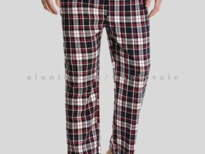 wholesale red white & black mens flannel pajama