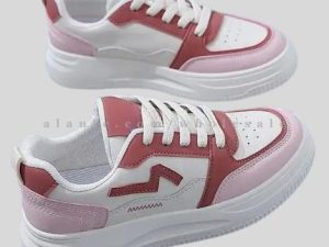 rose pink & white sneakers vendor