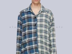 two plaid patterns flannel shirt vendor
