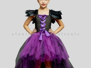 girls maleficent costume for halloween supplier