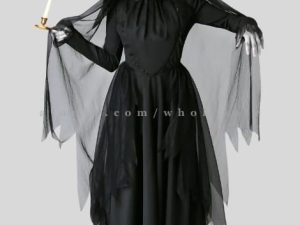 pure black witch costume for women manufacturer