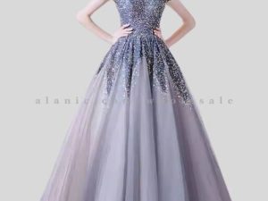 ball gown sequin beaded maxi dress supplier