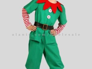 green christmas party dress with socks & hat for boys vendor