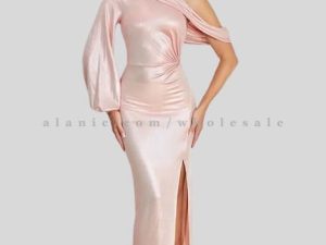 light pink high-neck hero dress in bulk