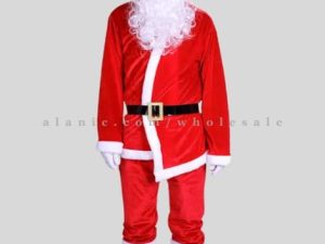mens red velvet santa dress for christmas party vendor