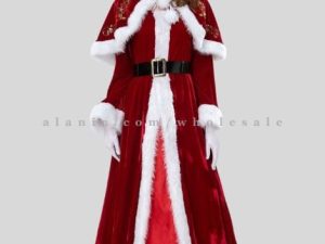 red velvet christmas party gown for womens manufacturer