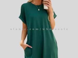 teal t shirt dress for women in bulk