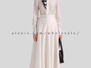 white pleated semi-circular skirt vendor