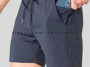 greyish blue workout short for men in bulk