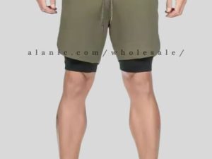 olive green athletic short for men wholesaler