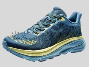 wholesale blue & gold walking shoes with mesh