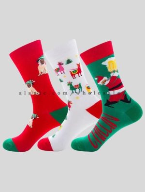 funky printed christmas socks manufacturer
