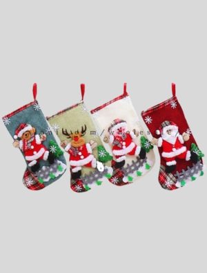 wholesale snowman santa sublimated christmas socks