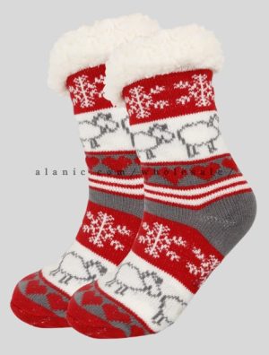 womens sherpa socks for christmas supplier