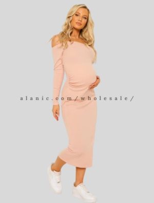 wholesale anti-wrinkle maternity bodycon dress