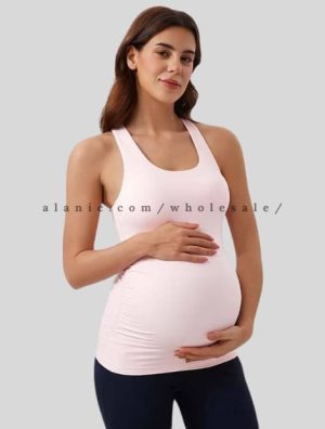 ruched pregnancy tank top for workout vendor