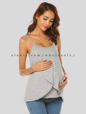 sleeveless maternity wrap top wholesaler
