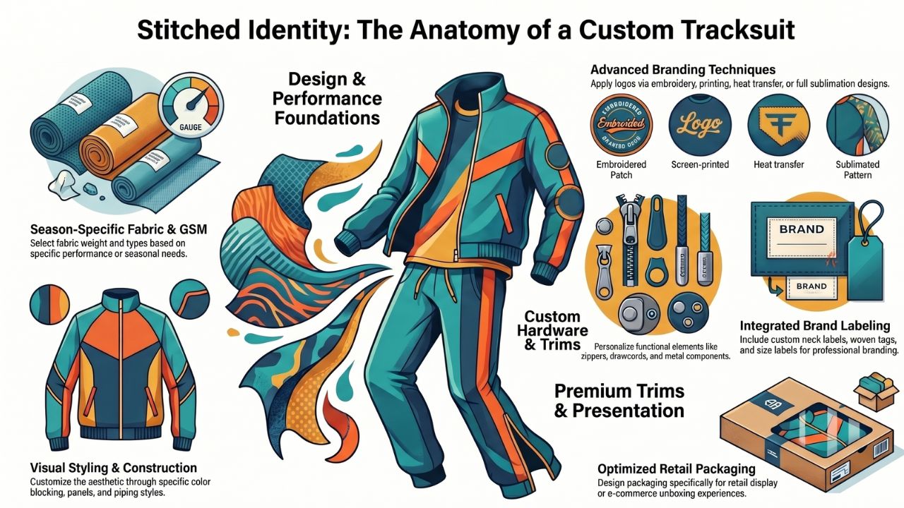 Anatomy of a Custom Tracksuit Anatomy of a Custom Tracksuit