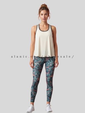 ladies tank top and printed leggings supplier