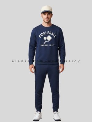 mens printed pickleball sweatshirt and joggers manufacturer