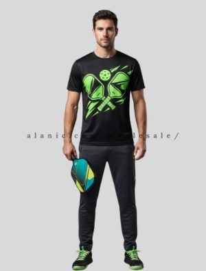 printed pickleball tee shirts with track pant supplier