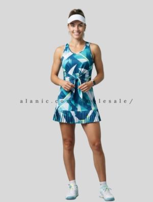 wholesale sublimated graphic print quick dry womens pickleball dress